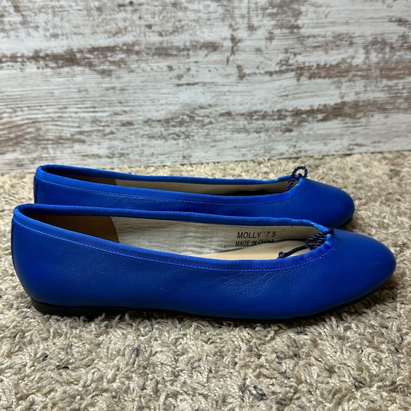 French Sole Womens Nicky Hilton - Kathy Navy Ballet Flats Size 7.4 fs/ny - Picture 3 of 10